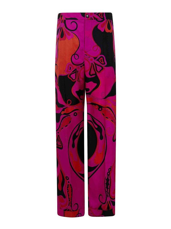 EMILIO PUCCI: カジュアルトラウザー - カジュアルパンツ - ピンク