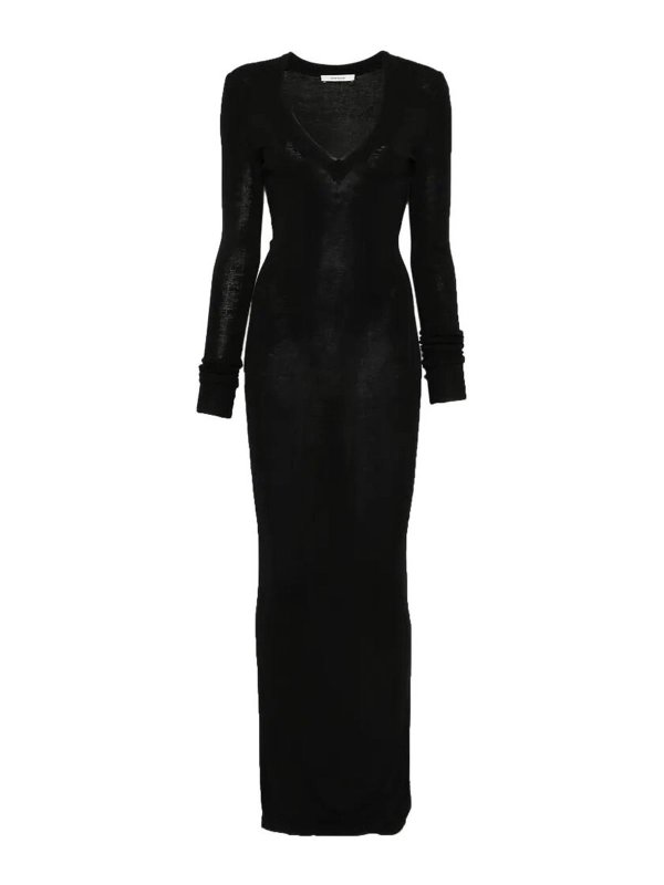 ENTIRE STUDIOS: Col en V - Pull À Col V - Noir