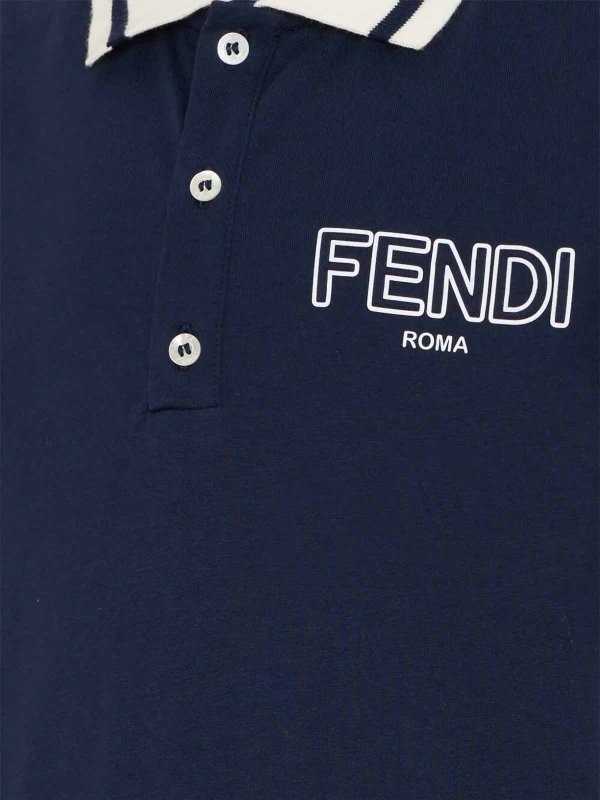 The Best Shops Fendi Jr: ポロシャツ - ポロシャツ - ブルー
