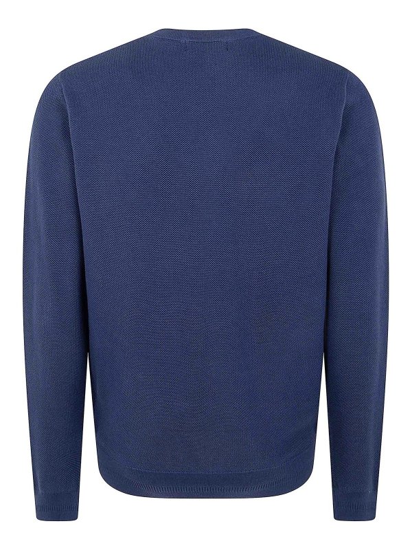 FRED PERRY: Pull col rond online - Pull Col Rond - Bleu