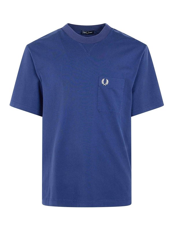 FRED PERRY: T-shirts - T-Shirt - Blau