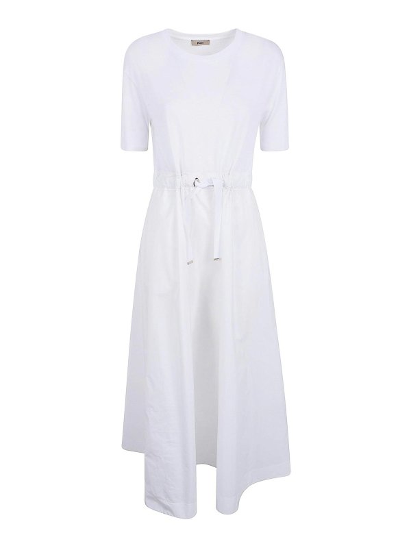 HERNO: Vestidos media pierna - Vestido Midi - Blanco