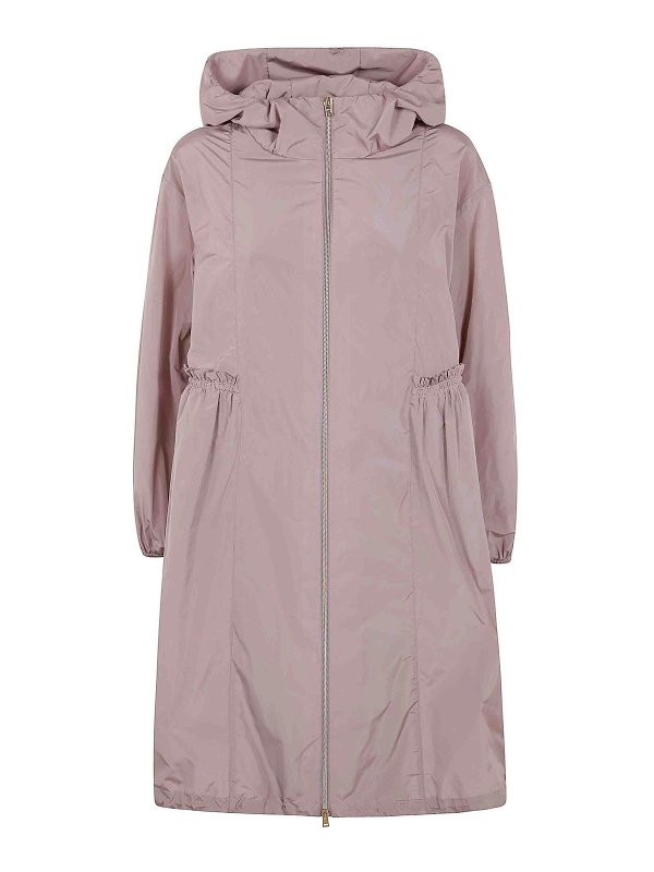HERNO: casual jackets - Midi Hooded Jacket