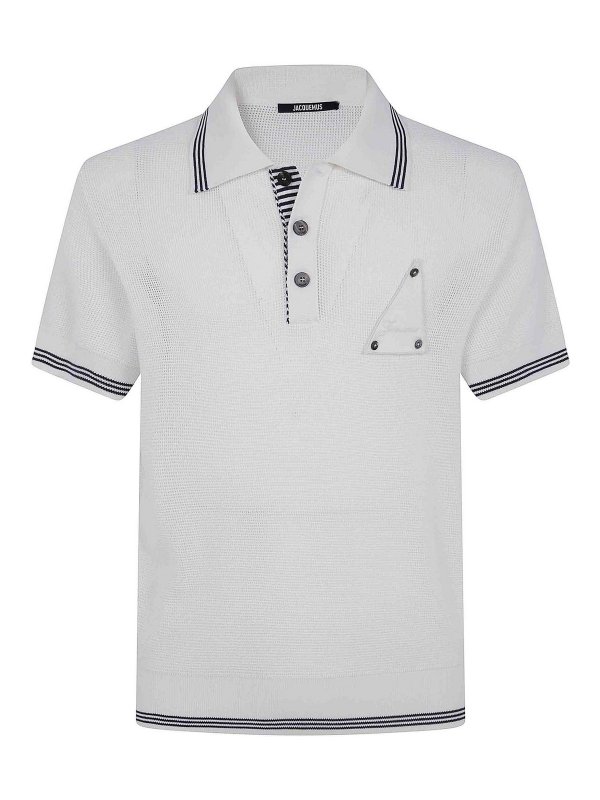 JACQUEMUS: Polos  - Polo - Blanc
