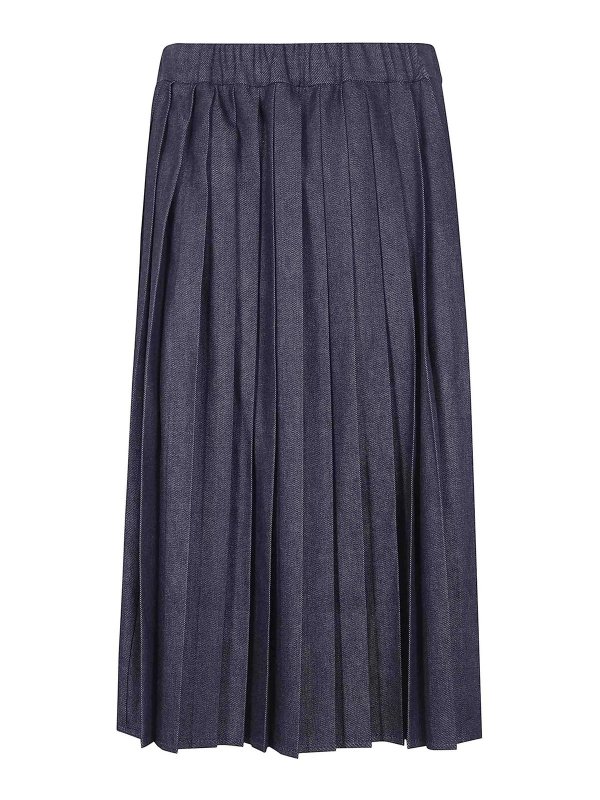 JIL SANDER: Jupes midi et au genou - Jupe Midi - Bleu