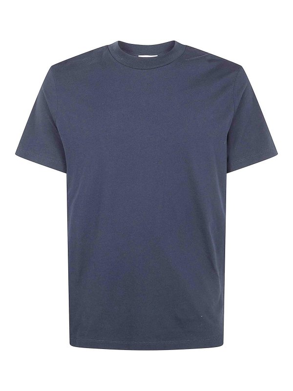 JIL SANDER: Strickpullover mit Rundhalsausschnitt - Rundhalspullover - Blau