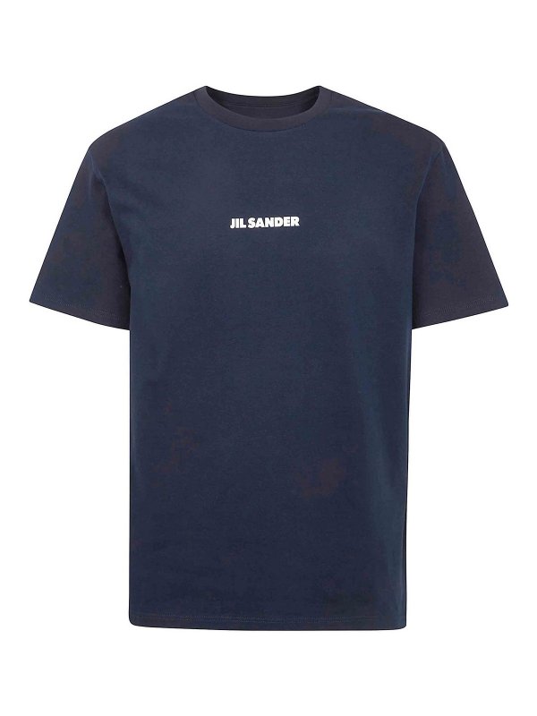 JIL SANDER: Pull col rond - Pull Col Rond - Bleu