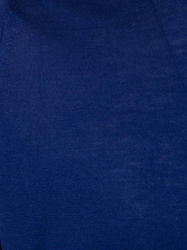 The Best Shops JOHN SMEDLEY: Strickpullover mit Rundhalsausschnitt - Rundhalspullover - Blau