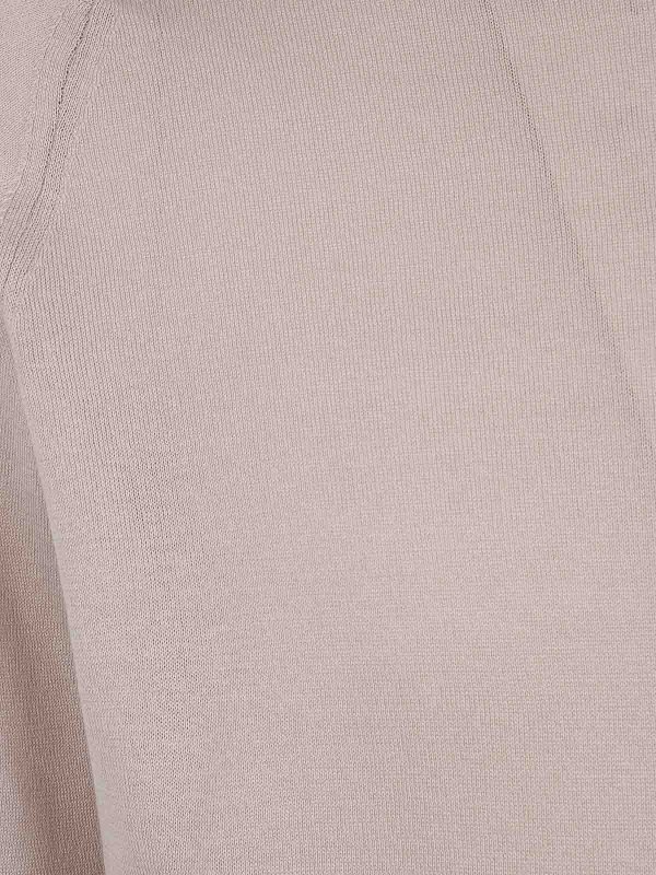 The Best Shops JOHN SMEDLEY: Strickpullover mit Rundhalsausschnitt - Rundhalspullover - Nude