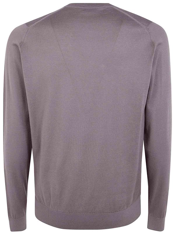 JOHN SMEDLEY: クルーネック online - クルーネック - ブラウン