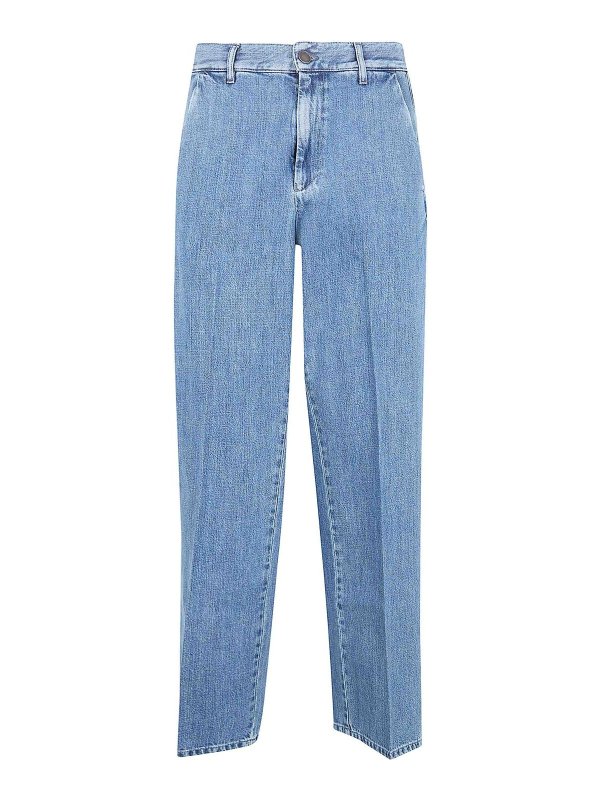 LARDINI: jeans dritti, a sigaretta - Denim classico