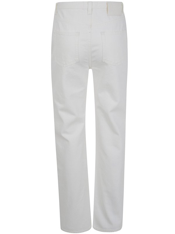 LOULOU STUDIO: Jeans Rectos online - Vaqueros Rectos - Blanco