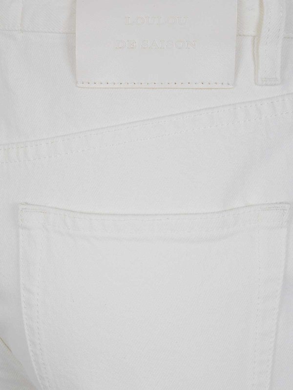 The Best Shops LOULOU STUDIO: Jeans Rectos - Vaqueros Rectos - Blanco