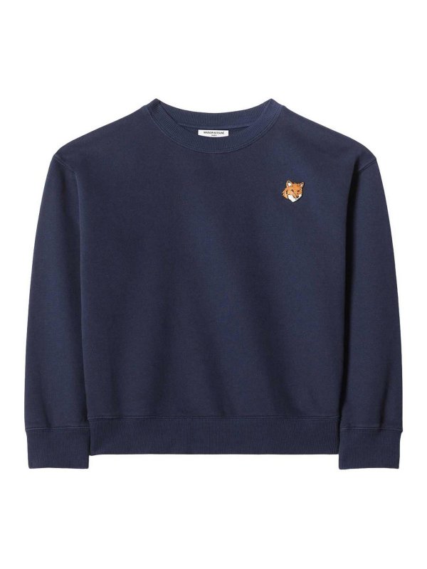 MAISON KITSUNÉ: Sudaderas y suéteres - Sudadera - Azul