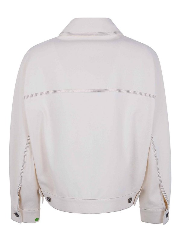 Max Mara: denim jacket online - Mxpnettare Denim Jersey Jacket