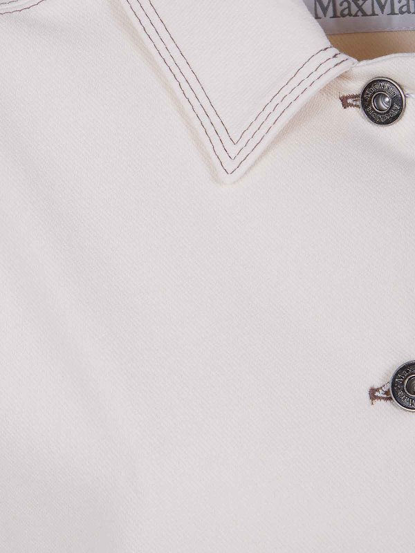 The Best Shops Max Mara: denim jacket - Mxpnettare Denim Jersey Jacket