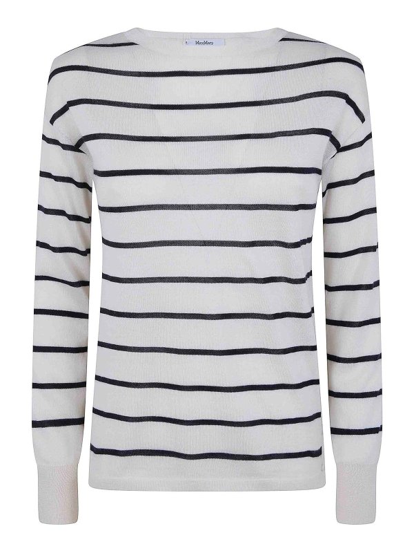 Max Mara: クルーネック - クルーネック - 白