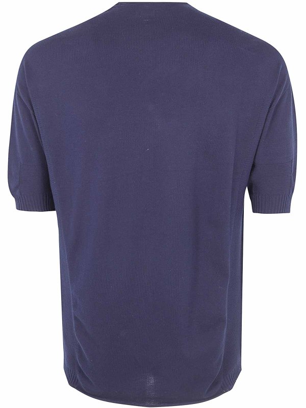 MD75: Suéteres con cuello pico online - Suéter Cuello Redondo - Azul