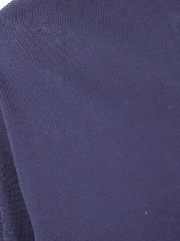 The Best Shops MD75: Strickpullover mit Rundhalsausschnitt - Rundhalspullover - Blau
