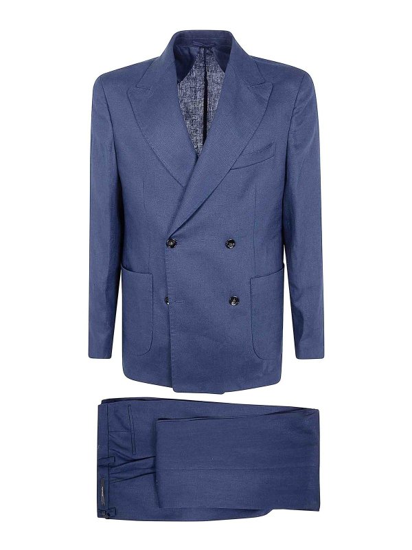 MICHAEL COAL: Vestidos de gala - Traje - Azul
