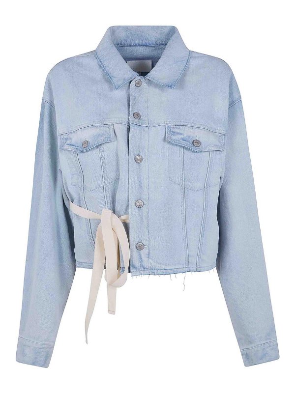 MM6 MAISON MARGIELA: ブレザー - ブレザー - ブルー