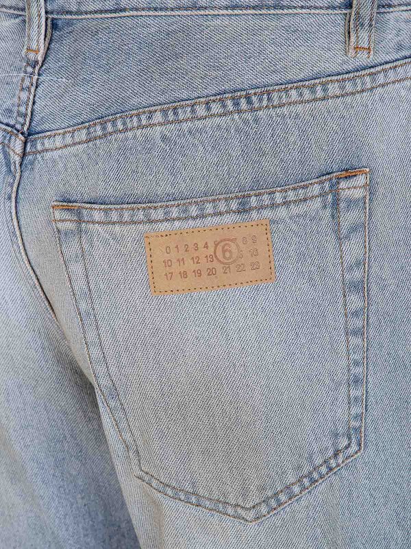 The Best Shops MM6 MAISON MARGIELA: ストレートジーンズ - ストレートジーンズ - ブルー