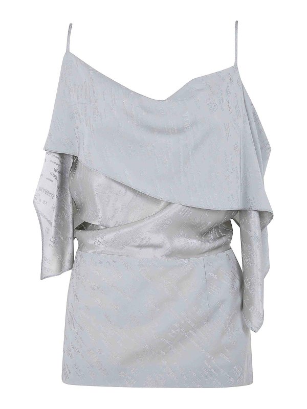 MM6 MAISON MARGIELA: トップス＆タンクトップ - トップ/タンクトップ - グレー