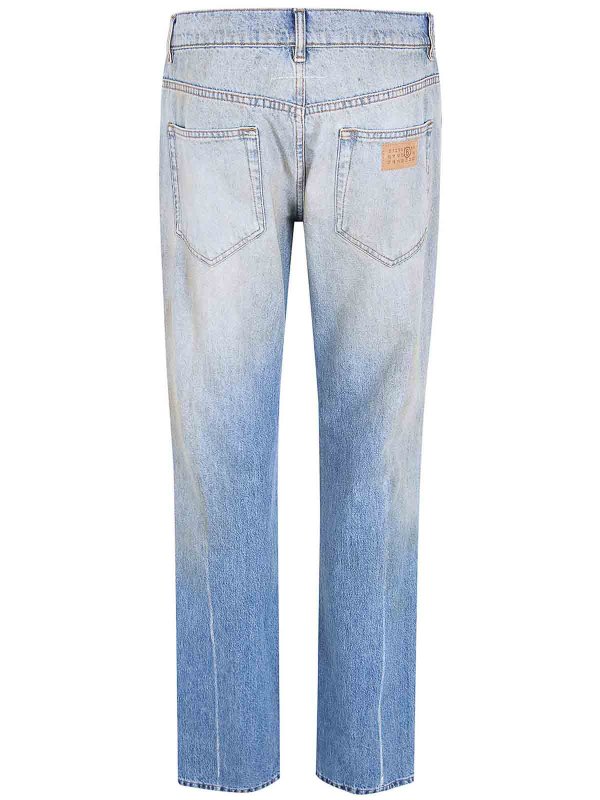 MM6 MAISON MARGIELA: ストレートジーンズ online - ストレートジーンズ - ブルー