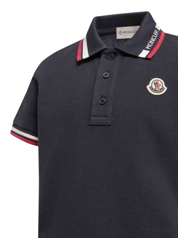 The Best Shops MONCLER: ポロシャツ - ポロシャツ - ブルー