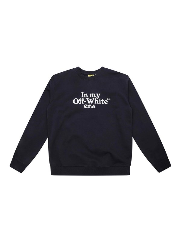 OFF-WHITE: Pull col rond - Pull Col Rond - Noir