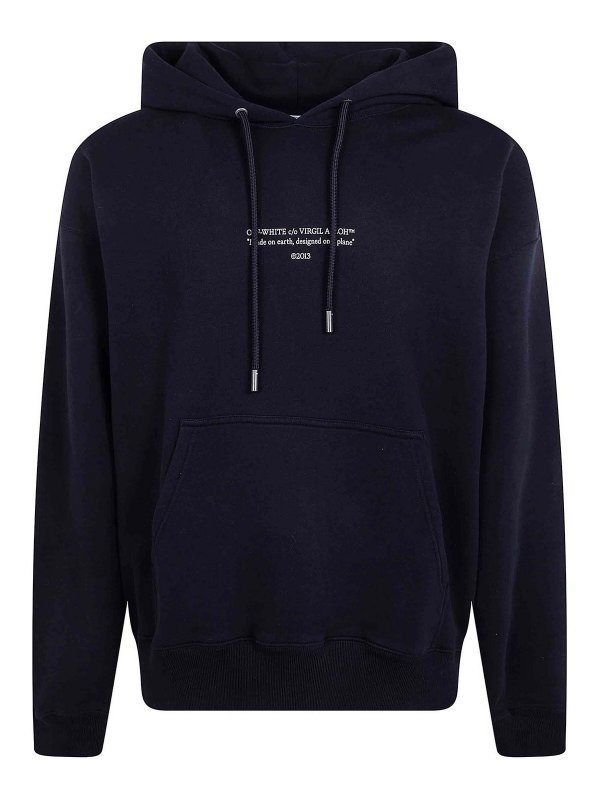 OFF-WHITE: Sudaderas y suéteres - Sudadera - Negro
