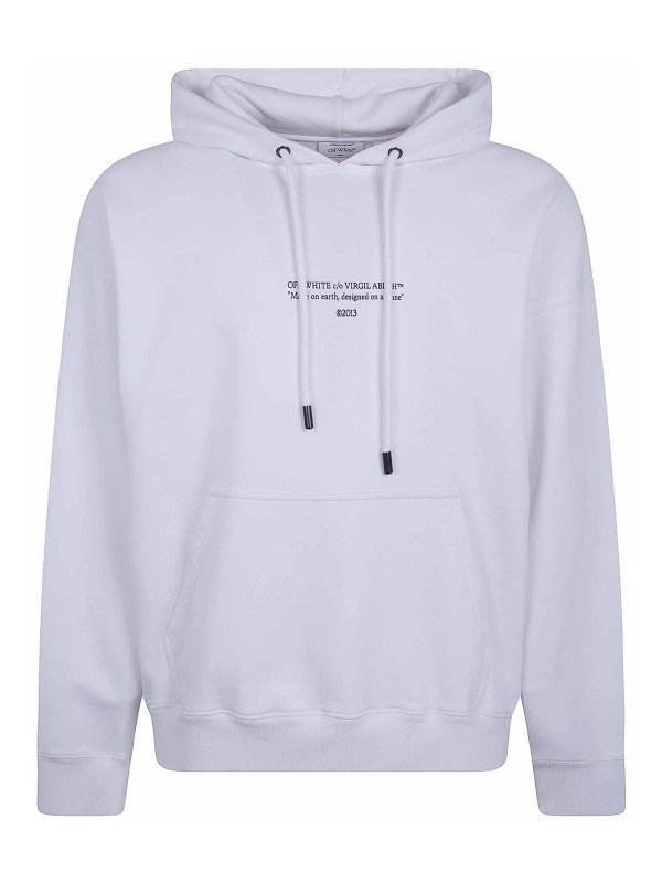 OFF-WHITE: スウェット＆セーター - スウェットシャツ/セーター - 白