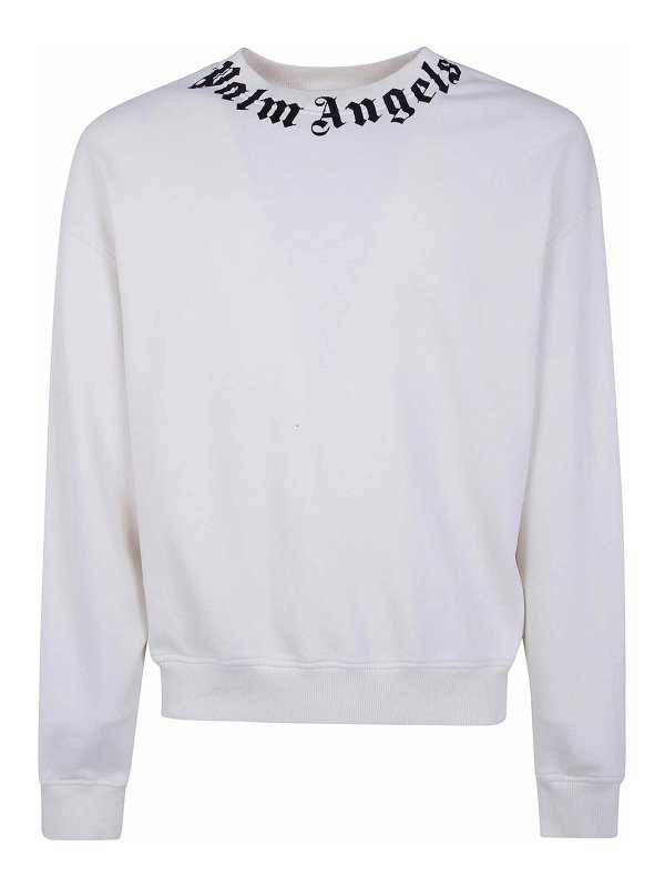 Palm Angels: Sweatshirts & Sweaters - Neck Logo Regular Crew
