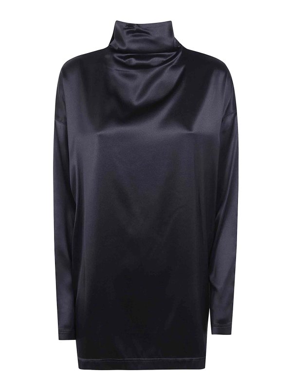 PHOEBE PHILO: Tops & Tank tops - Liquid Knot Collar Top