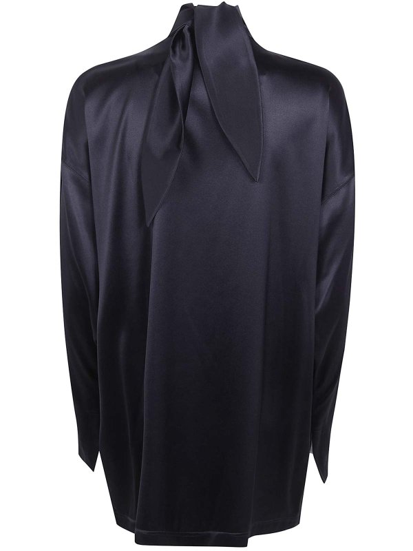 PHOEBE PHILO: Tops & Tank tops online - Liquid Knot Collar Top