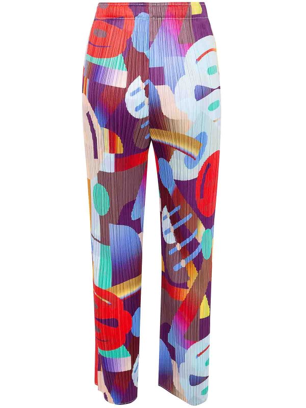 PLEATS PLEASE ISSEY MIYAKE: カジュアルトラウザー online - カジュアルパンツ - 赤