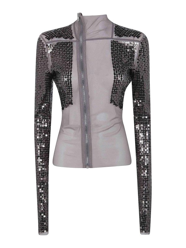 RICK OWENS: casual jackets - Gary Embroidered Jacket