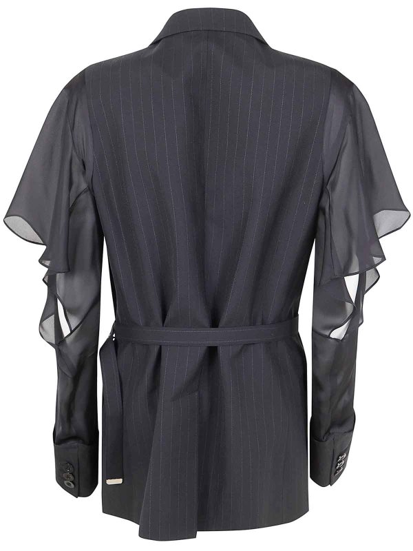 Sacai: casual jackets online - Chalk Stripe Jacket