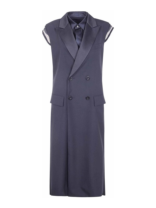Sacai: Westen - Weste - Schwarz