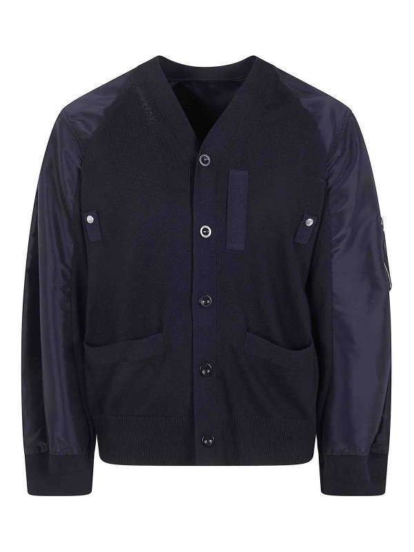 Sacai: カーディガン - カーディガン - 黒