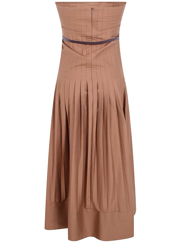 Semicouture: Maxikleider online - Maxikleid - Braun