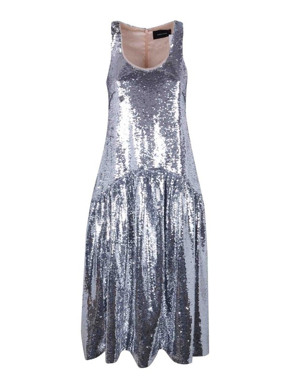 SIMONE ROCHA: Maxikleider - Maxikleid - Metallic