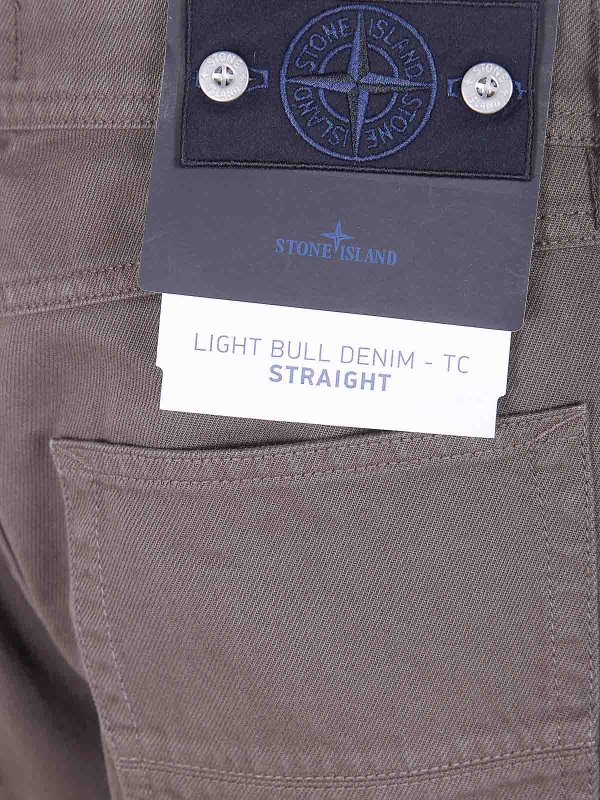 The Best Shops STONE ISLAND: Jeans Rectos - Vaqueros Rectos - Gris
