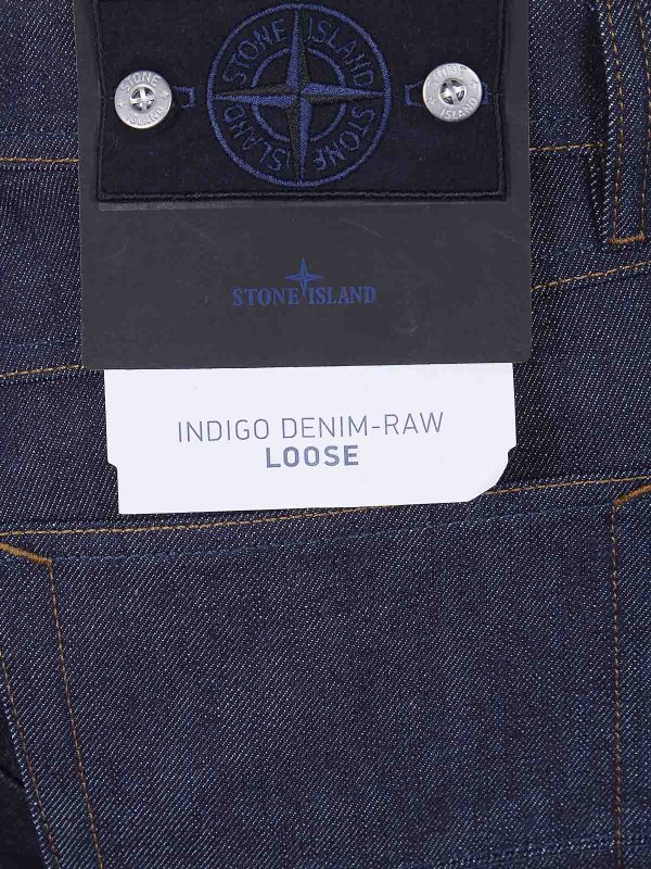 The Best Shops STONE ISLAND: ストレートジーンズ - ストレートジーンズ - ブルー