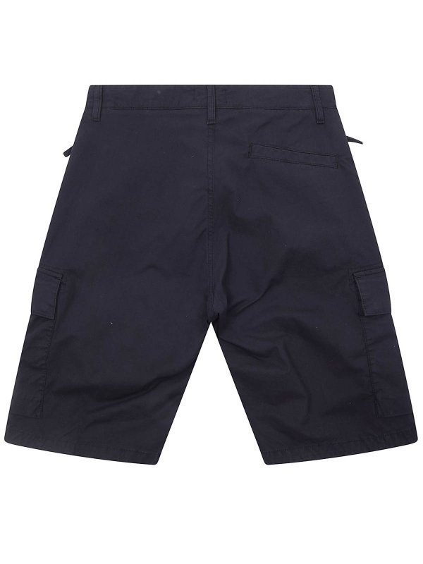 Stone Island Junior: トラウザーショーツ online - ショートパンツ - 黒