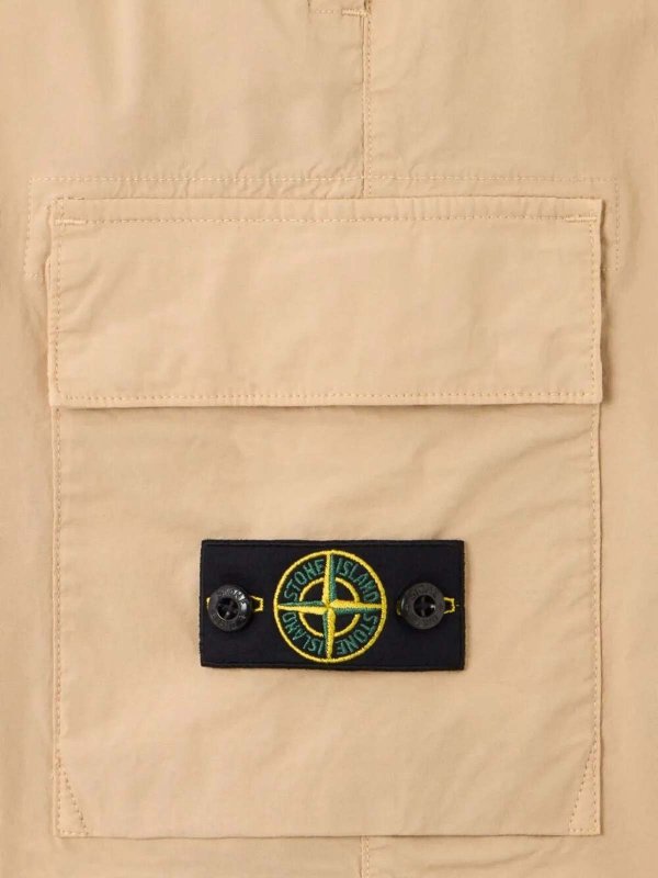 The Best Shops Stone Island Junior: トラウザーショーツ - ショートパンツ - グレー