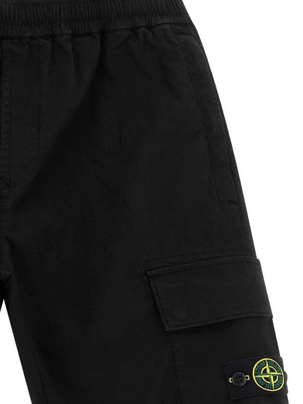 The Best Shops Stone Island Junior: トラウザーショーツ - ショートパンツ - 黒