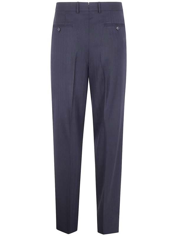 TOM FORD: casual trousers online - Solid Satin Stripe Double Pleat Pants