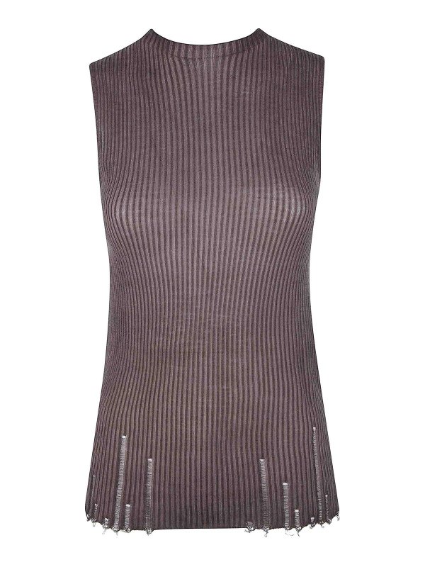 UMA WANG: Tops & Tank tops - Sleeveless Top