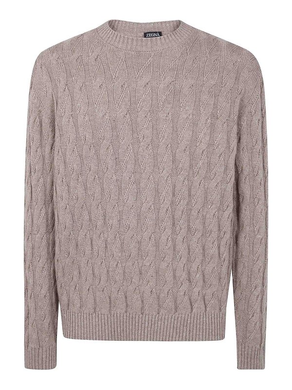 ZEGNA: Rollkragenpullover  und Polo-Ausschnitt - Rollkragenpullover - Nude